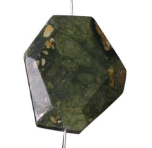 Load image into Gallery viewer, Designer Rainforest Jasper Rhyolite Pendant Bead 9655BH