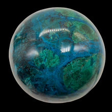 Load image into Gallery viewer, Chrysocolla Malachite Sphere 396g (14oz) | 66mm (2.6") | Green Blue| 1 Specimen|