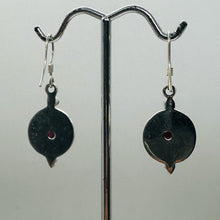 Load image into Gallery viewer, Fabulous! Red Garnet W/ Solid 925 Sterling Silver Drop/Dangle Earrings! 4696