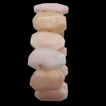 Load image into Gallery viewer, Pink Peruvian Opal Non Stretch 6" Bracelet | 275cts | 30x17x5 - 28x16x6mm |