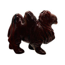 Load image into Gallery viewer, Hand Carved Red Camel Stone Animal Statue Collectible Gift | 41x38x17mm | Red