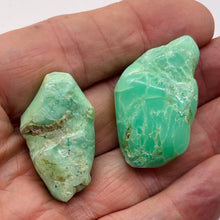 Load image into Gallery viewer, Chrysoprase Natural Nuggets Pendant Beads | 31g | 37x13 to 40x14mm | Green | 2 |