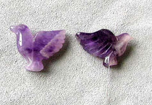Load image into Gallery viewer, Lovely Hand Carved Amethyst Dove Figurine Worry Stone