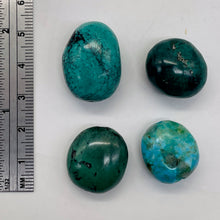 Load image into Gallery viewer, Turquoise Nugget Beads | 24x13 to 19x13mm | | 23 gtw | Blue, Black | 4 Beads |