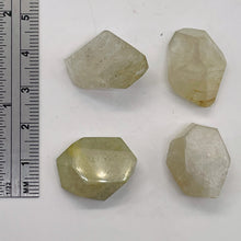 Load image into Gallery viewer, Rutilated Quartz Faceted Nugget Beads | 23x13 to 23x11mm| Clear, White| 4 Beads|