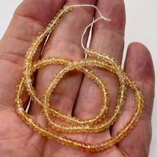 Load image into Gallery viewer, Natural Imperial Topaz Faceted Rondelle Bead 54cts. Strand| 3.75x2.5mm| 180 Bds