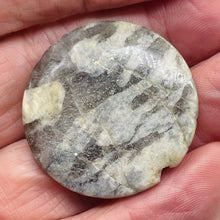 Load image into Gallery viewer, Big Cat Natural Untreated Feldspar 35mm Coin Pendant Bead | 35x5.5mm | 1 Bead |