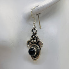 Load image into Gallery viewer, Stellar! Black Onyx Sterling Silver Drop/Dangle Earrings | 1 1/4" Long |