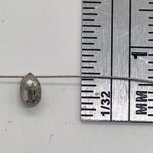 Load image into Gallery viewer, Champagne Diamond Faceted .33ct Brio;ette | 4x3mm | White tint | 1 Bead