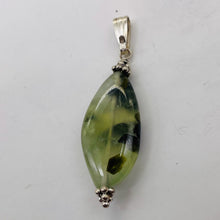 Load image into Gallery viewer, Tourmalinated Quartz Sterling Silver Pendant | 1 3/4" Long | Clear Green Black |