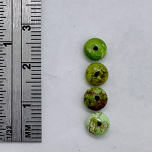 Load image into Gallery viewer, Gaspeite High Grade 5mm Rondelle Beads | 5mm | Green Brown | 4 Beads |
