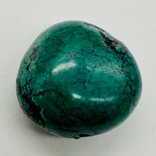 Load image into Gallery viewer, Turquoise Natural Focal 21g Nugget Bead | 29x29x19mm | Blue, Black | 1 Bead |