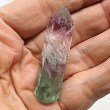 Load image into Gallery viewer, Soothing! Multi Hued Fluorite 2 1/4" Massage Crystal | Purple, Green, Clear|1 |