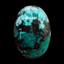 Load image into Gallery viewer, Turquoise Natural Focal 29g Nugget Bead | 42x29x16mm | Blue, Black | 1 Bead |