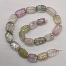 Load image into Gallery viewer, Kunzite Flat Nugget Bead Strand | 22x13x6 to 17x12x5mm | Pink, Green, Clear |