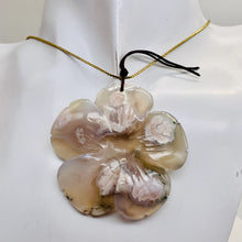 Load image into Gallery viewer, Quartz Pendant Flower | 55x8mm | Lavender White | 1 Bead