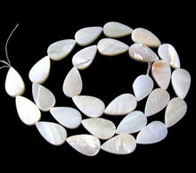 Load image into Gallery viewer, Sexy Ebony Shell 16x9mm Tear Drop Bead Strand 108258