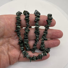 Load image into Gallery viewer, Seraphinite Bead Strand | Chip | 11x8x5 to 7x5x4mm | Green Silver | 200 Beads |