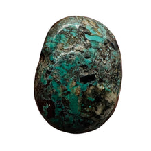 Load image into Gallery viewer, Turquoise Natural Focal 39g Nugget Bead | 42x31x20mnm | Blue, Black | 1 Bead |