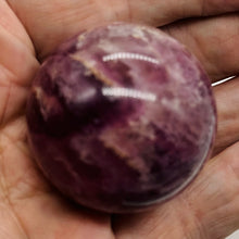 Load image into Gallery viewer, Lepidolite Purple Mica 138g Sphere | 1 3/4 in | Purple, White | 1 Specimen |