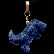 Load image into Gallery viewer, Purple Dinosaur Sodalite Tyrannosaurus Rex 14Kgf Pendant | 1.5" Long | Purple |