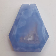 Load image into Gallery viewer, Druzy Blue Chalcedony Designer Pendant Bead | 29cts | 29x22x6mm |