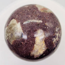 Load image into Gallery viewer, Huge Garnet Crystal 1525g Sphere | 4 1.4" | Red White | 1 Collector's Item |