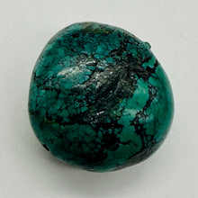 Load image into Gallery viewer, Turquoise Natural Focal 21g Nugget Bead | 29x29x19mm | Blue, Black | 1 Bead |