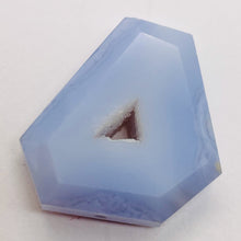 Load image into Gallery viewer, Druzy Blue Chalcedony Designer Pendant Bead | 58cts | 31x29x8mm | 1 Bead |