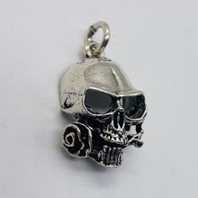 Load image into Gallery viewer, Sterling Silver Skull | 1" Long | Silver | 1 Charm |