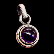 Load image into Gallery viewer, Amethyst Sterling Silver Drop Pendant | 1/2" Long | Purple | 1 Pendant |