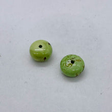 Load image into Gallery viewer, Gaspeite High Grade 7mm Rondelle Beads | 7mm | Green Brown | 2 Beads |

