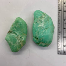 Load image into Gallery viewer, Chrysoprase Natural Nuggets Pendant Beads | 31g | 37x13 to 40x14mm | Green | 2 |