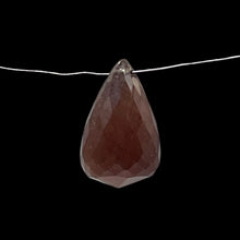 Load image into Gallery viewer, Sapphire Dark Merlot Faceted Briolette Bead | Red | 11 cts | 15x9mm |