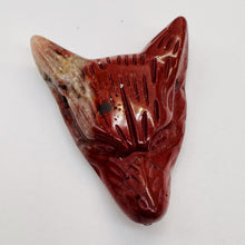 Load image into Gallery viewer, Red Jasper Carving Wolf Head Pendant Bead | 40x30x10mm | Red | 1 Bead |