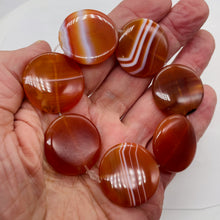Load image into Gallery viewer, Red Sardonyx Agate Coin Pendant Bead Strand 105677