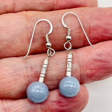 Load image into Gallery viewer, Angelite Sterling Silver Dangle Earrings | Blue | 1 1/2" Long | 1 Pair |
