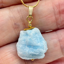 Load image into Gallery viewer, Hemimorphite 14K Gold Filled Natural Pendant | 1" Long | Blue | 1 Pendant |