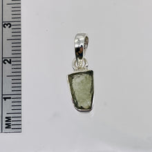 Load image into Gallery viewer, Moldavite 7.8ct Sterling Silver Rectangle | 3/4" Long | Green | 1 Pendant |