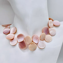Load image into Gallery viewer, Premium Pink Mother of Pearl Shell 18x15.5mm Briolette Bead Strand 104362