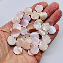 Load image into Gallery viewer, Premium Pink Mother of Pearl Shell 18x15.5mm Briolette Bead Strand 104362