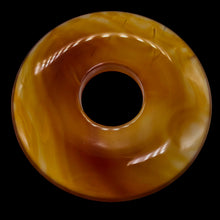 Load image into Gallery viewer, Carnelian Pi Circle Pendant Bead | 70mm | Orange | 2 3/4" Diameter | 1 Bead |
