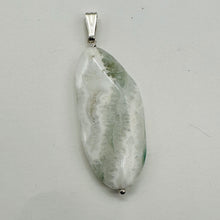 Load image into Gallery viewer, Ocean Jasper Sterling Silver Pendant | 2 1/4" Long | White, Gray | 1 Pendant |