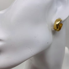 Load image into Gallery viewer, 14K Yellow Gold Ear Circle Huggers | 16mm Diameter | Gold | 1 pair Earrings |
