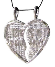 Load image into Gallery viewer, Sterling Silver Best Friends Heart Charm Pendant 9968C