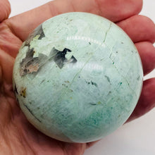 Load image into Gallery viewer, Lemon Chrysoprase Crystal 383g Sphere | 2 7/16" | Green | 1 Collector's Item |