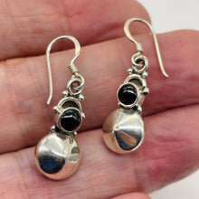 Load image into Gallery viewer, Fabulous Goddess Red Garnet Sterling Silver Drop/Dangle Earrings! | 1" Long |