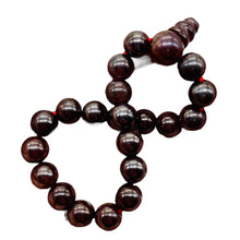 Load image into Gallery viewer, Carnelian 7" Strung Strand Round Beads | 8mm | Dark Orange | 21 Beads |