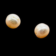 Load image into Gallery viewer, Heavenly Two Creamy Chinese Freshwater Pearl Beads | 9.5mm | 2 Pearls |