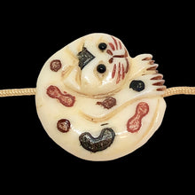 Load image into Gallery viewer, Cozy Carved 21mm Kitty Cat Waterbuffalo Bone Bead 9701A